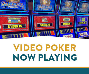 Video Poker now playing at Gate City Casino