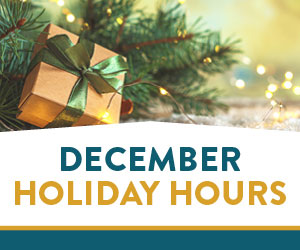 December Holiday Hours